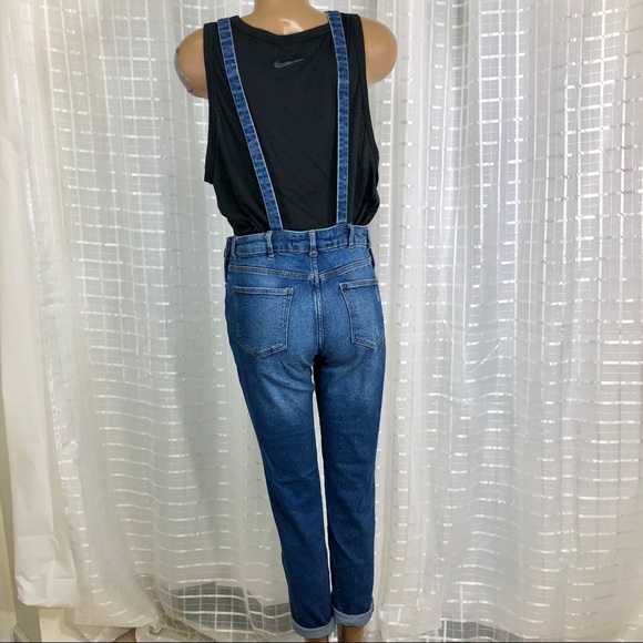 Bershka Distress Denim Overall Small - Picture 4 of 8